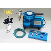 AS-06 Mini Diaphragm Compressor & AB-132 Airbrush Starter system