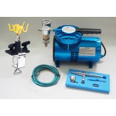 AS-06 Mini Diaphragm Compressor & AB-132A Airbrush Starter system
