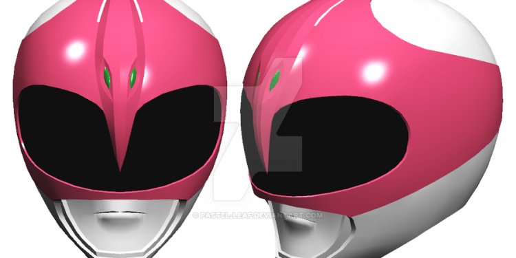 Pink Ranger helmet