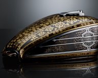Motorcycle gas tank paint designs
